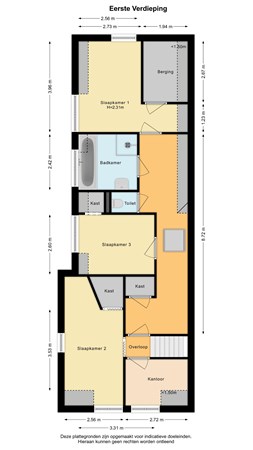 Floorplan - Westgaag 82, 3155 DH Maasland